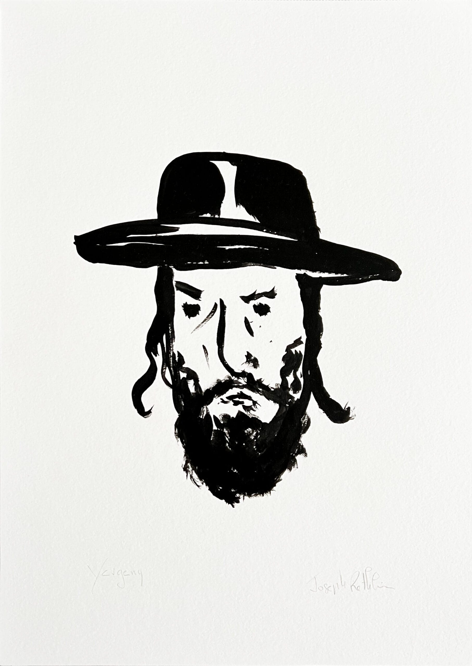 Papillotes et chapeau noir pour  Yevgeny,  juif orthodoxe