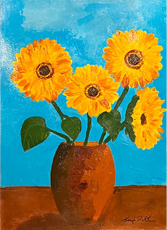 Nature morte aux tournesols